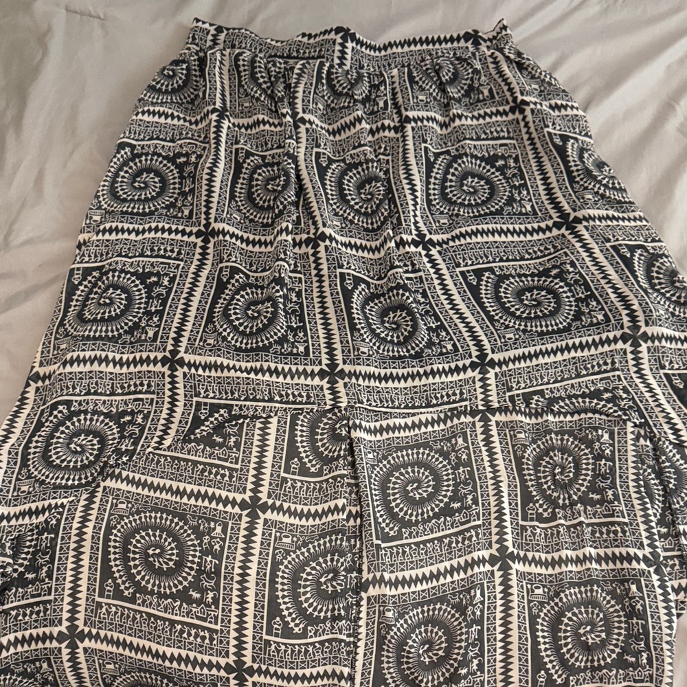 Altar'd State Black and White Patterned Skirt